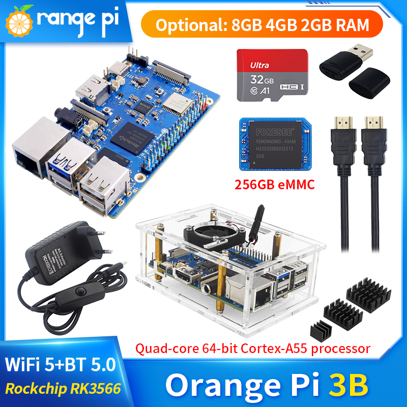 Khadas Vim4 8Gb - Pomarańczowy Pi 3B 8GB 4GB 2GB